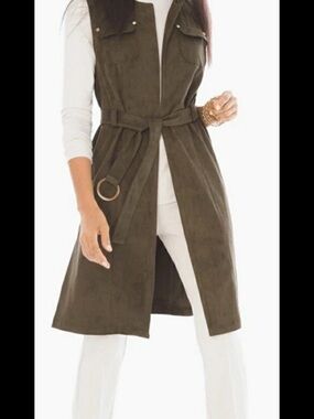 Chico's Olive Green Lightweight Vest